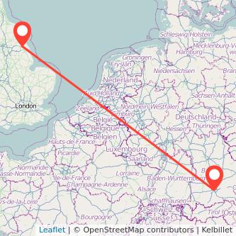 Munich Hull bus map