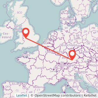 Munich Kidderminster train map