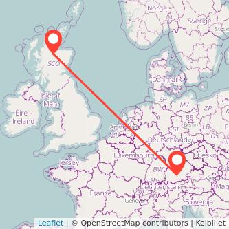 Munich Inverness bus map