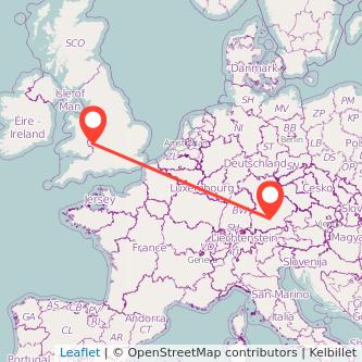 Munich Hereford bus map