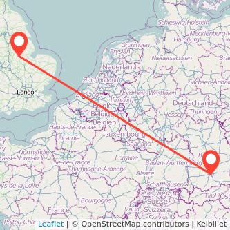 Munich Grantham bus map