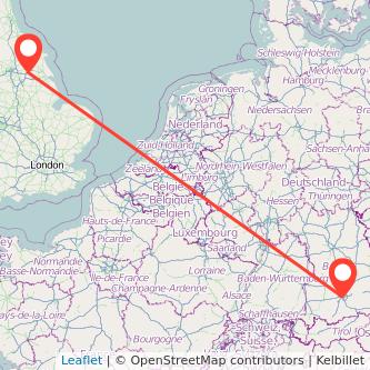 Munich Goole train map