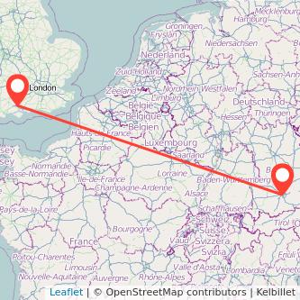 Munich Eastleigh train map