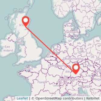 Munich Dundee bus map