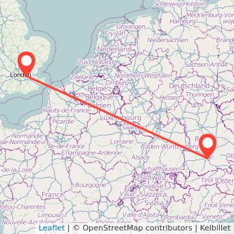 Munich Dartford train map