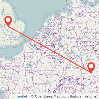 Munich Corby bus map