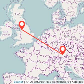 Munich Chorley train map