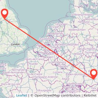 Munich Bradford bus map