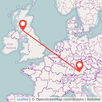 Munich Ayr train map