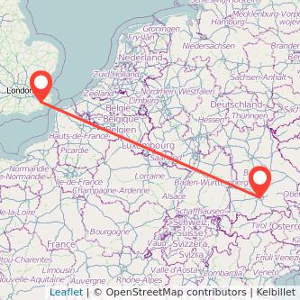 Munich Ashford train map