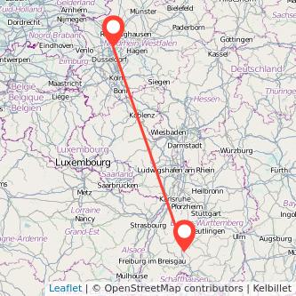 Mülheim an der Ruhr Rottweil Bahn Karte