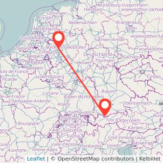 Mülheim an der Ruhr Garmisch-Partenkirchen Bahn Karte