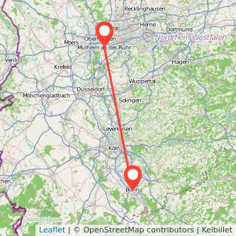 Mülheim an der Ruhr Bonn Mitfahrgelegenheit Karte