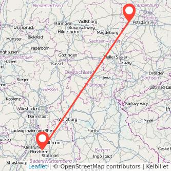 Mühlacker Brandenburg an der Havel Bahn Karte