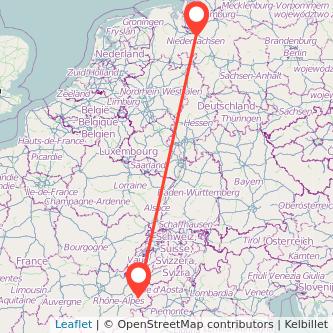Morsum Moûtiers Salins Bahn Karte