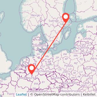 Montabaur Stockholm Bahn Karte