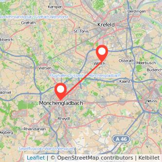 Mönchengladbach Willich Mitfahrgelegenheit Karte