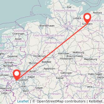 Mönchengladbach Schwerin Bahn Karte