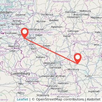 Mönchengladbach Schweinfurt Mitfahrgelegenheit Karte