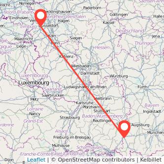 Mönchengladbach Memmingen Bahn Karte