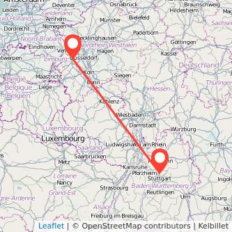 Mönchengladbach Ludwigsburg Bahn Karte