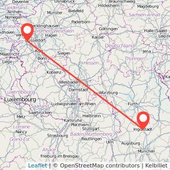 Mönchengladbach Ingolstadt Mitfahrgelegenheit Karte