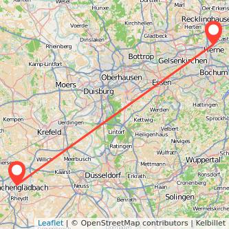 Mönchengladbach Herne Bahn Karte