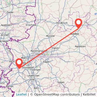 Mönchengladbach Herford Mitfahrgelegenheit Karte