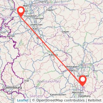 Mönchengladbach Heppenheim Bahn Karte