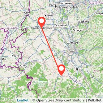 Mönchengladbach Euskirchen Mitfahrgelegenheit Karte