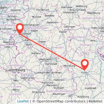 Mönchengladbach Erlangen Bahn Karte