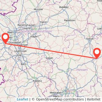 Mönchengladbach Bad Hersfeld Mitfahrgelegenheit Karte