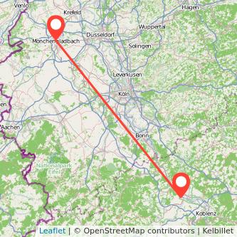 Mönchengladbach Andernach Bahn Karte