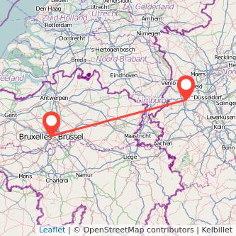 Mönchengladbach Brüssel Mitfahrgelegenheit Karte
