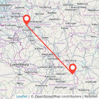 Moers Crailsheim Mitfahrgelegenheit Karte