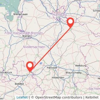 Minden Lüneburg Bahn Karte