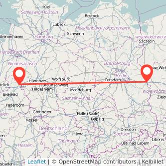 Minden Frankfurt (Oder) Mitfahrgelegenheit Karte