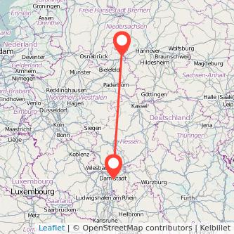 Minden Darmstadt Mitfahrgelegenheit Karte