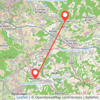 Metzingen Plochingen Bahn Karte