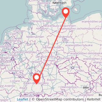 Metzingen Bergen auf Rügen Bahn Karte