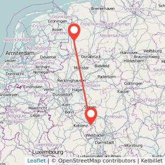 Meppen Limburg Bahn Karte
