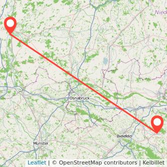 Meppen Lemgo Mitfahrgelegenheit Karte