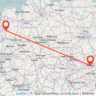 Meppen Dresden Mitfahrgelegenheit Karte