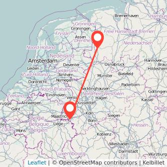 Meppen Aachen Mitfahrgelegenheit Karte