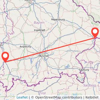 Memmingen Passau Mitfahrgelegenheit Karte