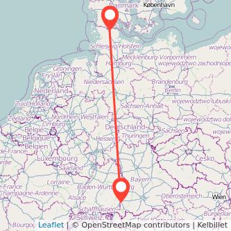 Memmingen Flensburg Bahn Karte