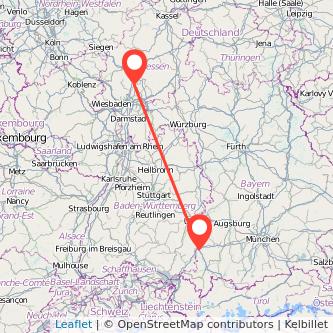 Memmingen Bad Nauheim Mitfahrgelegenheit Karte