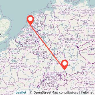 Memmingen Amsterdam Bahn Karte