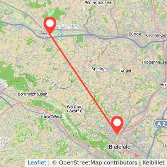Melle Bielefeld Mitfahrgelegenheit Karte