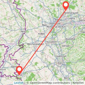 Marl Aachen Mitfahrgelegenheit Karte
